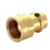 Соединительный элемент 28х1"ВР Viega Sanpress с SC‑Contur, модель 2212, бронза 114329