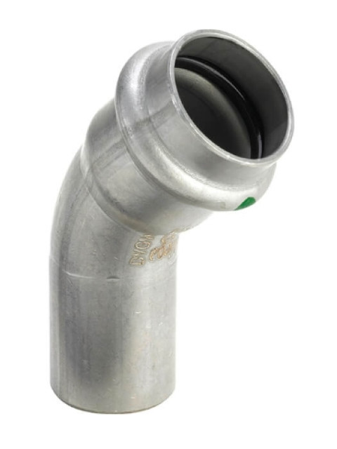 Отвод 45° 22мм ВН Viega Sanpress Inox модель 2326.1, 435400