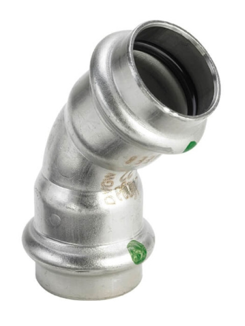 Отвод 45° 22мм ВВ Viega Sanpress Inox модель 2326, 435790