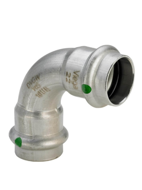 Отвод 90° 15мм ВВ Viega Sanpress Inox модель 2316, 435639