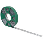 Монтажная лента BIS оцинкованная 12х0,8 мм бокс 10 м, Ду отверстия 5,5 мм, Walraven 0831012