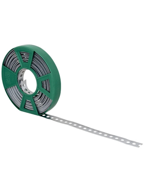 Монтажная лента BIS оцинкованная 12х0,8 мм бокс 10 м, Ду отверстия 5,5 мм, Walraven 0831012