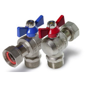 Кран шаровой угловой 1/2 с накидной гайкой нар. резьба TIM  BV211-C02N