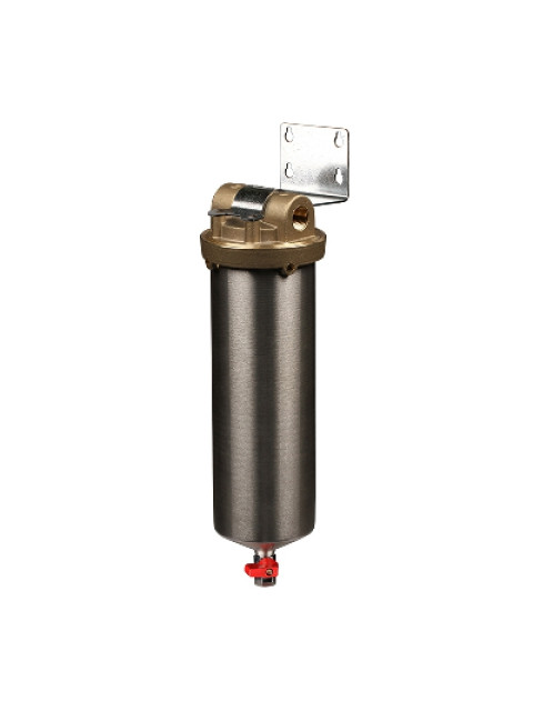 Корпус фильтра Гидротек HSH-10SL 3/4" со сливом, нержавеющая сталь 8002