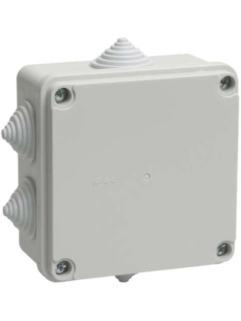 Коробка распределительная КМ41233 100х100х50мм IP44 (6 вводов) IEK UKO11-100-100-050-K41-44