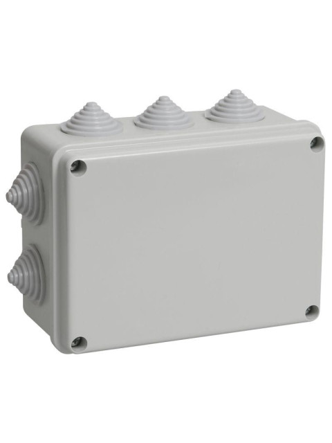 Коробка распределительная КМ41241 150х110х70мм IP44 (10 вводов) IEK UKO10-150-110-070-K41-44