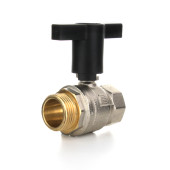 Кран шаровой 1/2" НВ высокая ручка из пластмассы ELSEN EV12.6201