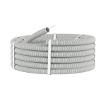 Труба гофрированная ПВХ 32 мм с протяжкой тяжелая серая (25м) DKC, 91532 