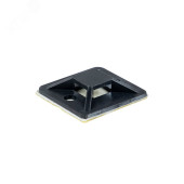 EKF Площадка самоклеящаяся (20х20 мм) черная (100 шт) plc-20x20-b