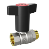 LD Pride Шаровой латунный кран полнопроходной ВР-НР, 1/2" Т-рукоятка, Ду 15-20, Ру 40 Pride 47.15.В-Н.ТР