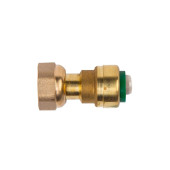 Соединитель с накидной гайкой 1/2"x16 мм ВР Push латунь, Arrowhead 455112