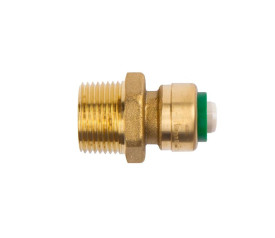 Соединитель 3/4"x16 мм НР Push латунь, Arrowhead 454113