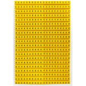 Onka Маркировка кабеля "4" желтый (1,5…2,5 мм.кв.) 9898 (уп. 400шт) on1150059