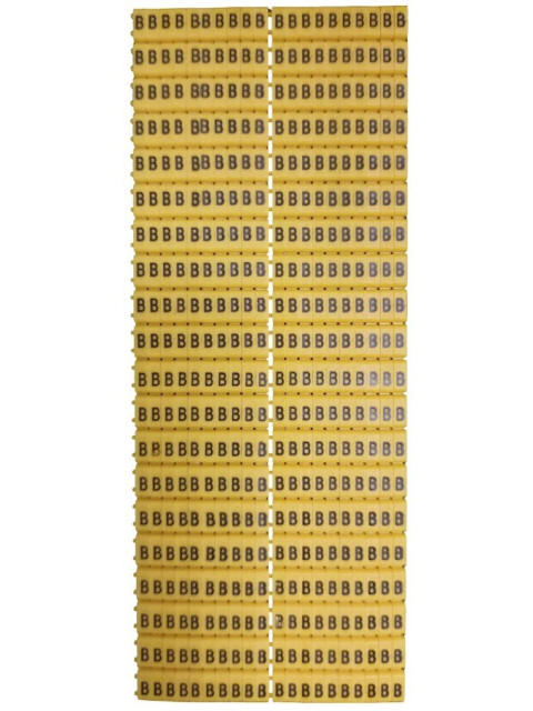 Onka Маркировка кабеля "B" желтый (4,0…6,0 мм.кв.) 9959 (уп. 400шт) on1150120
