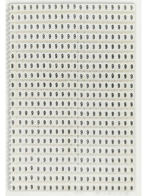 Onka Маркировка кабеля "9" белый (4,0…6,0 мм.кв.) 9951 (уп. 400шт) on1150112