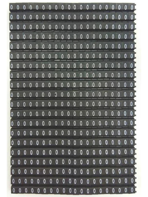 Onka Маркировка кабеля "0" черный (1,5…2,5 мм.кв.) 9846 (уп. 400шт) on1150004