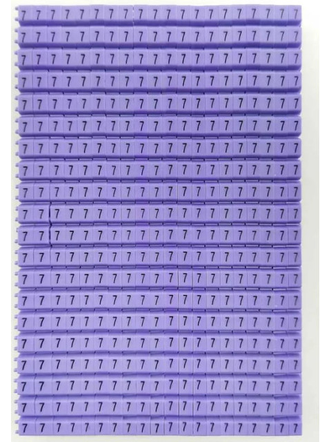 Onka Маркировка кабеля "7" фиолетовый (1,5…2,5 мм.кв.) 9901 (уп. 400шт) on1150062