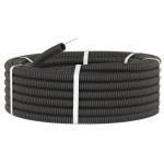 Труба гофрированная ПНД 32 мм Agis Profile тяжелая с зондом черная (25 м) , 70.10.05.32.025