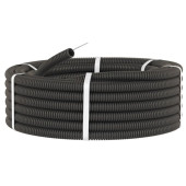 Труба гофрированная ПНД 20мм лёгкая с протяжкой черная 100м, DKC 71720 