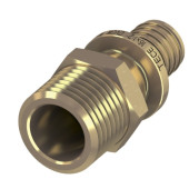 Соединение прямое TECEflex 16 x R 1/2"НР с ниппелем, латунь 765502