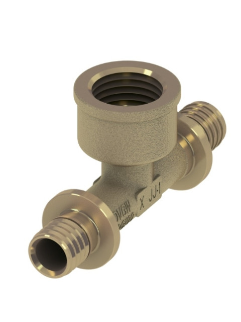 Тройник TECEflex 32 x Rp 1/2" x 32 мм с внутренней резьбой, латунь 769527