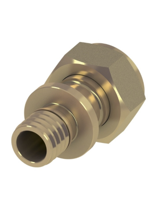 Соединение прямое TECEflex 16 x 1/2" с накидной гайкой, латунь 767578