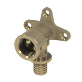 Уголок с настенным креплением TECEflex 16 x Rp 1/2", латунь 768516