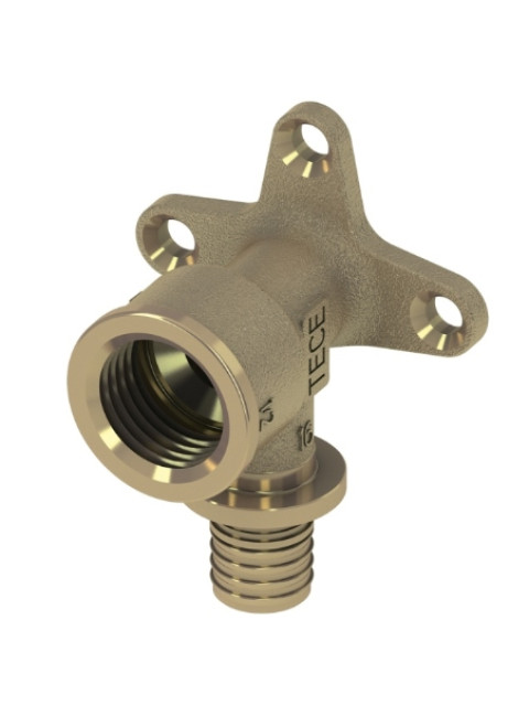 Уголок с настенным креплением TECEflex 20 x Rp 1/2", латунь 768520