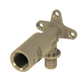 Уголок с настенным креплением TECEflex 16 x Rp 1/2" удлиненный, латунь 768502