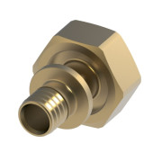 Соединение прямое TECEflex 16х3/4" с накидной гайкой Евроконус, латунь 763616