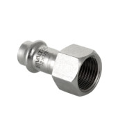  Соединитель Valtec 15 мм х 1/2"ВР нержавеющая сталь VTi.902.I.001504