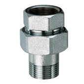 Прямой разъемный фитинг FAR 1/2"(ВР-НР) хром FC 5150 12