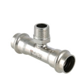 Тройник Valtec 18 мм х 1/2" НР нержавеющая сталь VTi.933.I.180418