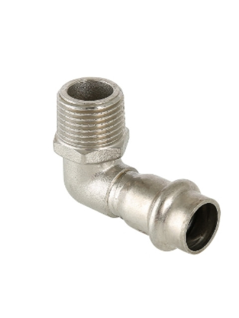 Угольник Valtec 22 х 1/2" НР нержавеющая сталь VTi.953.I.002204