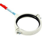 Хомут 110 ПП белый СИНИКОН Комфорт Плюс со шпилькой и дюбелем KPP.110.K.D