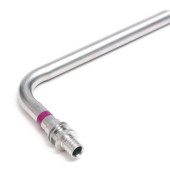 Трубка для радиатора Г-образная 16х250 мм нержавеющая сталь, Рехау 11096641002