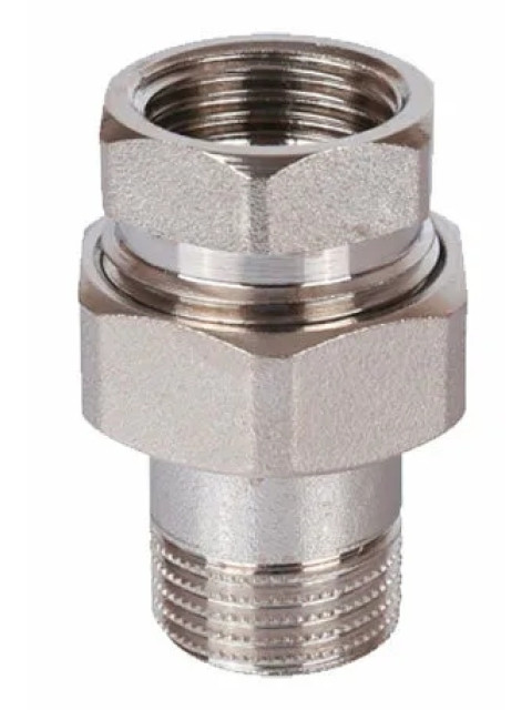 Разъемное прямое соединение (американка) Stout 1" ВР/НР никелированное SFT-0045-000001