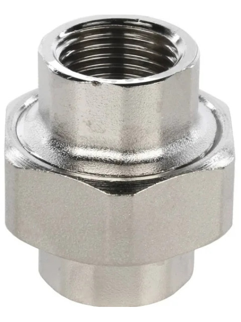 Разъемное конусное соединение (американка) Stout 1/2" ВР/ВР никелированное SFT-0034-000012