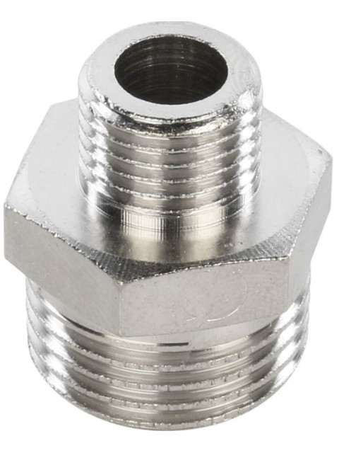 Ниппель редукционный Stout 1"x1/2" НР/НР никелированный SFT-0004-000112