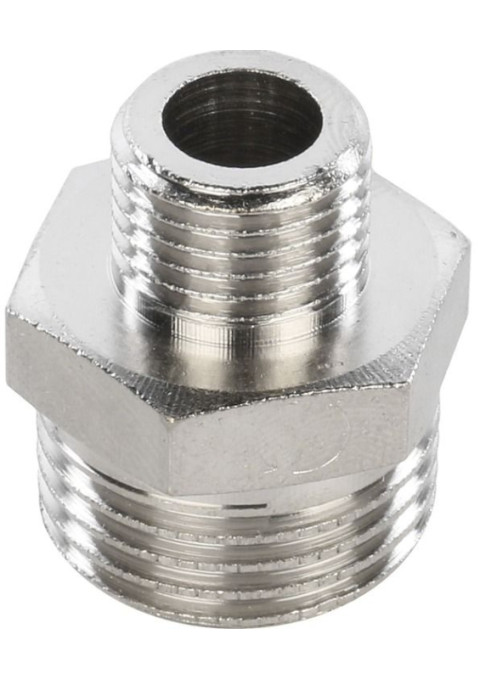 Ниппель редукционный Stout 3/4"x1/2" НР/НР никелированный SFT-0004-003412