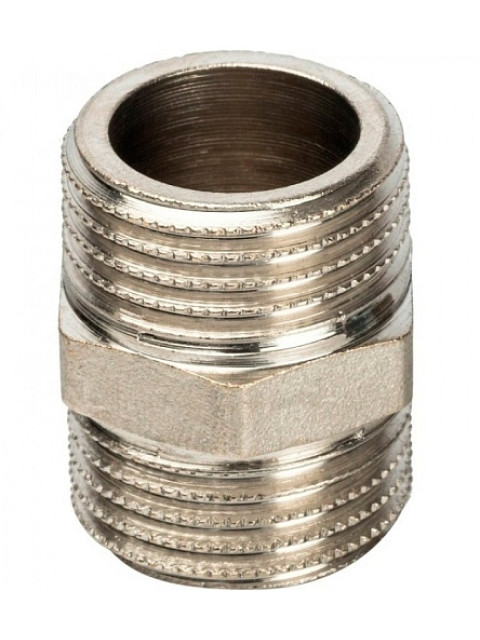 Ниппель Stout НР/НР 1/2" никелированный SFT-0004-001212