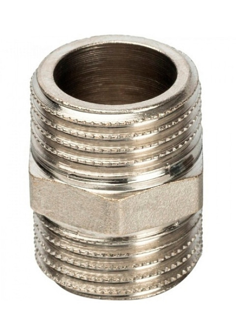 Ниппель Stout НР/НР 1/2" никелированный SFT-0004-001212