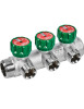 Коллектор регулируемый FAR 1"ВР 3 отвода 1/2"НР FK 3822 112