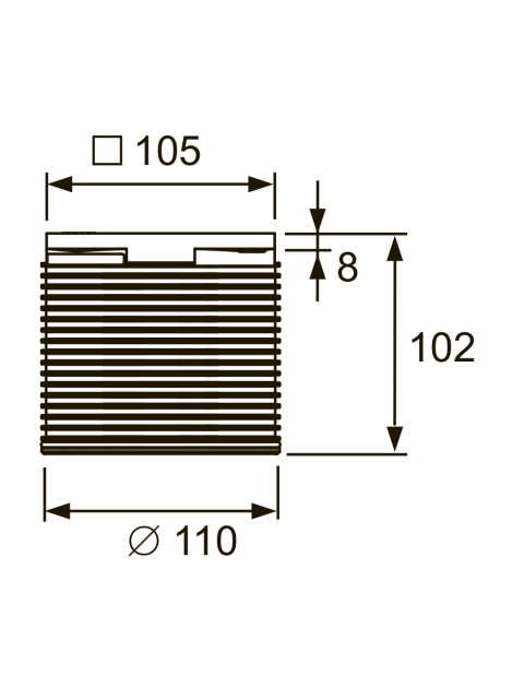 Декоративная решетка TECEdrainpoint S 100 мм в пластиковой рамке с монтажным элементом 3660001-1