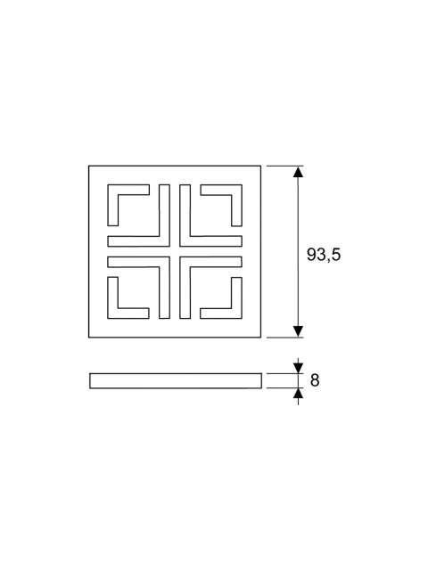 Декоративная решетка TECEdrainboard royal 2 3100002-1