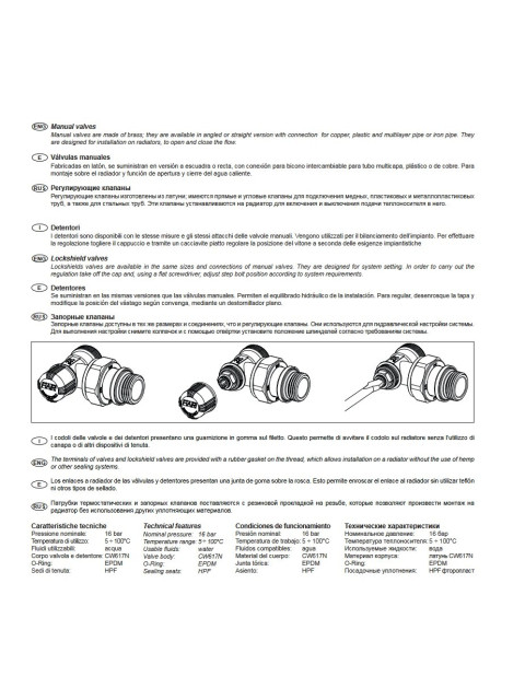 Угловой запорный вентиль1/2" M24*19, Far FV 1105 C12-1