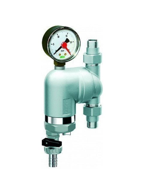 Фильтр FAR 3/4"(НР-НР) 100 мкм с манометром и магнитной вставкой, поворотное соединение FA 39M4 34100