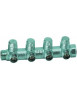 Коллектор запорный FAR 1"ВР 4 отвода 3/4"НР FK 3873 134