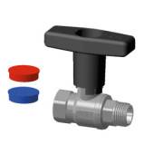 Кран шаровый FAR 3/4'ВР-НР высокий черный FS 3097 M34C