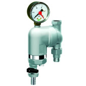 Фильтр FAR 3/4"(ВР-НР) 100 мкм с манометром и магнитной вставкой, поворотное соединение FA 39M6 34100